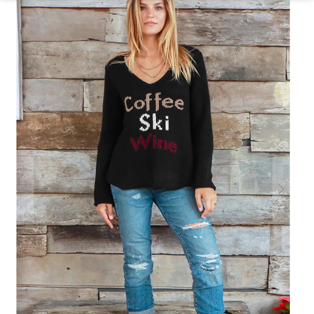 COFFEE SKI WINE Sweater